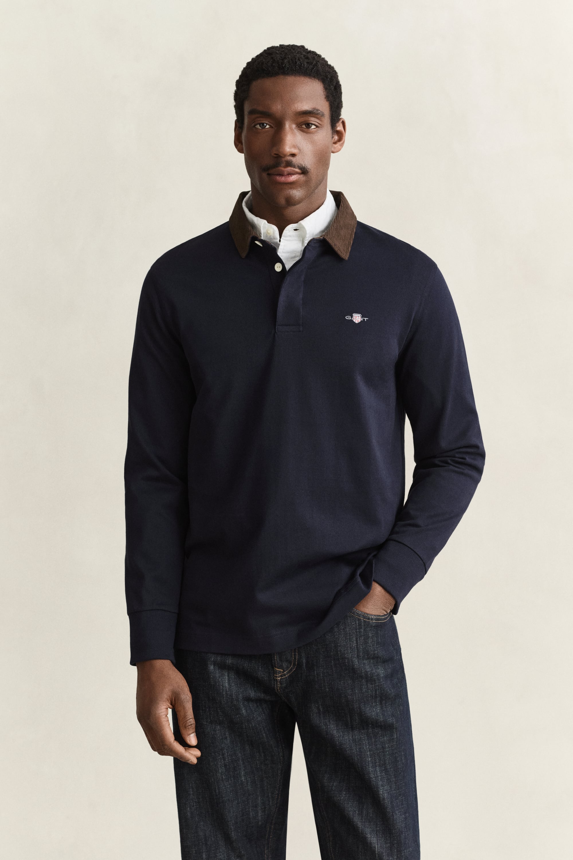 Gant Herren Blau Polo-Shirt Baumwoll-Jersey - Bild 7