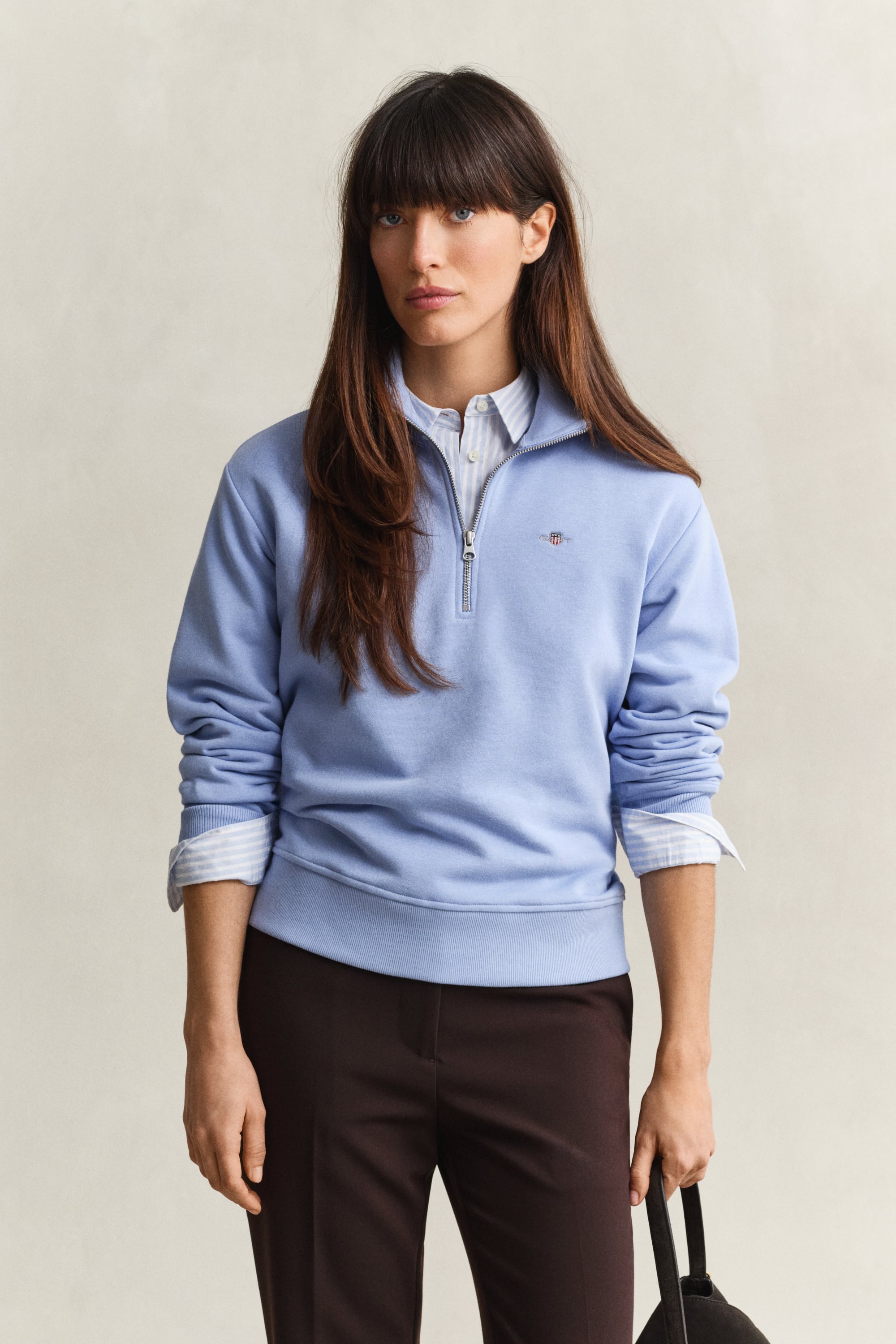 VAN GRAAF Gant Damen Hellblau Sweatshirt Baumwolle Blau, Groß - Bild 3