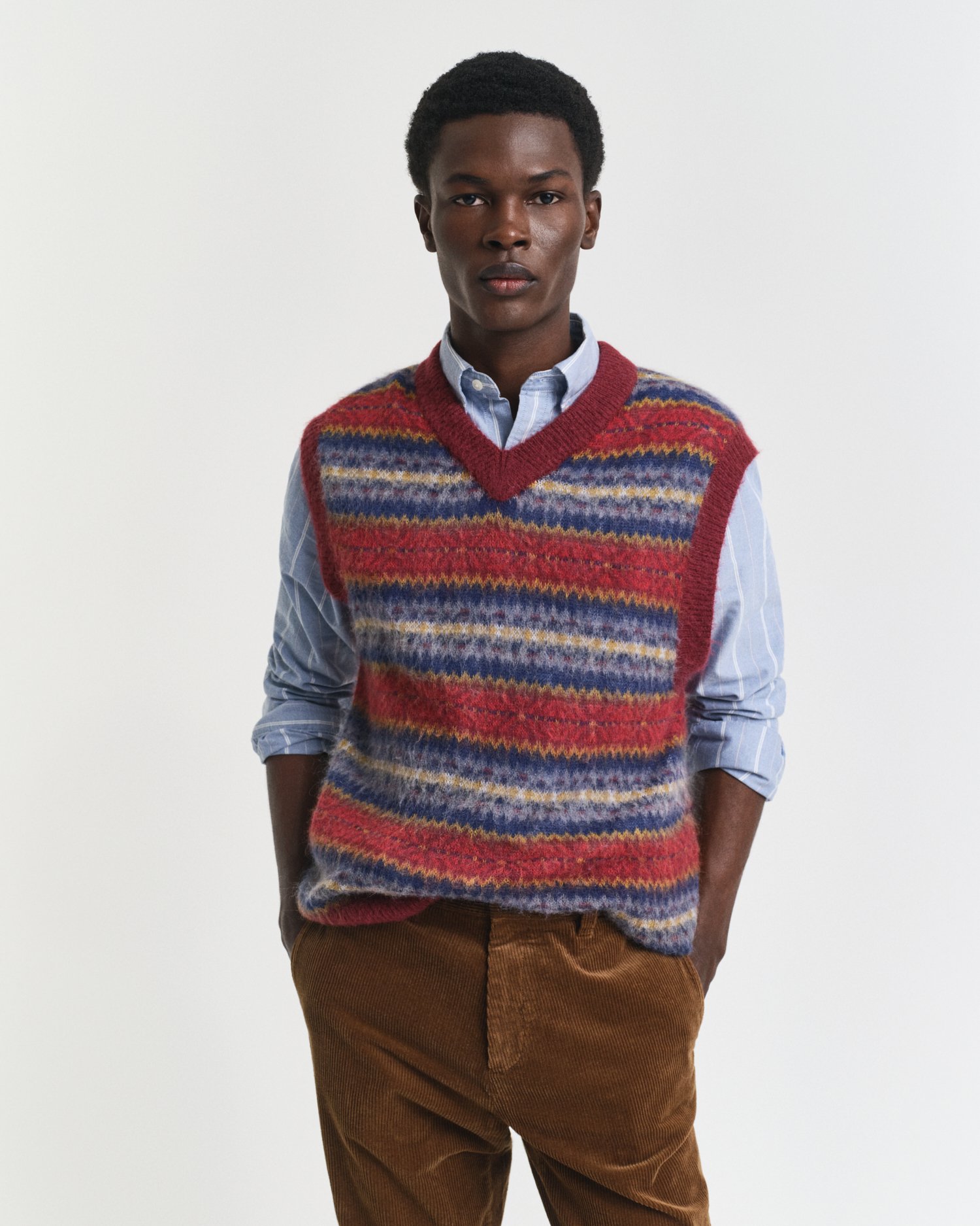 Angerauter Fair Isle Pullunder GANT