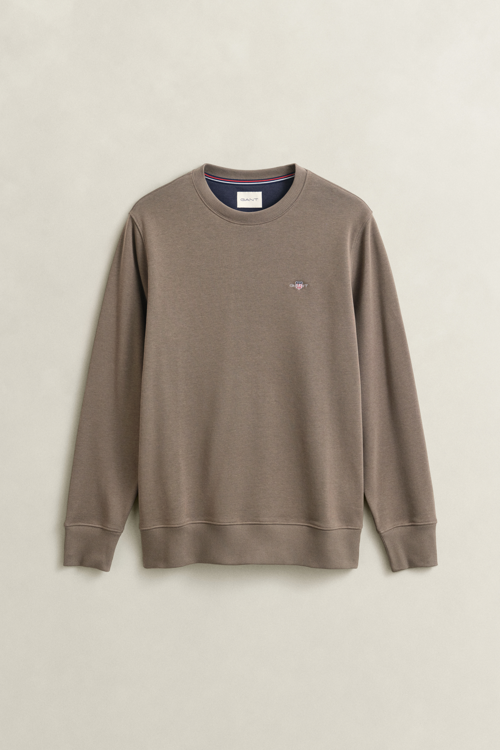 Gant Herren Faded Taupe Shield Rundhals-Sweatshirt (L) - Bild 4