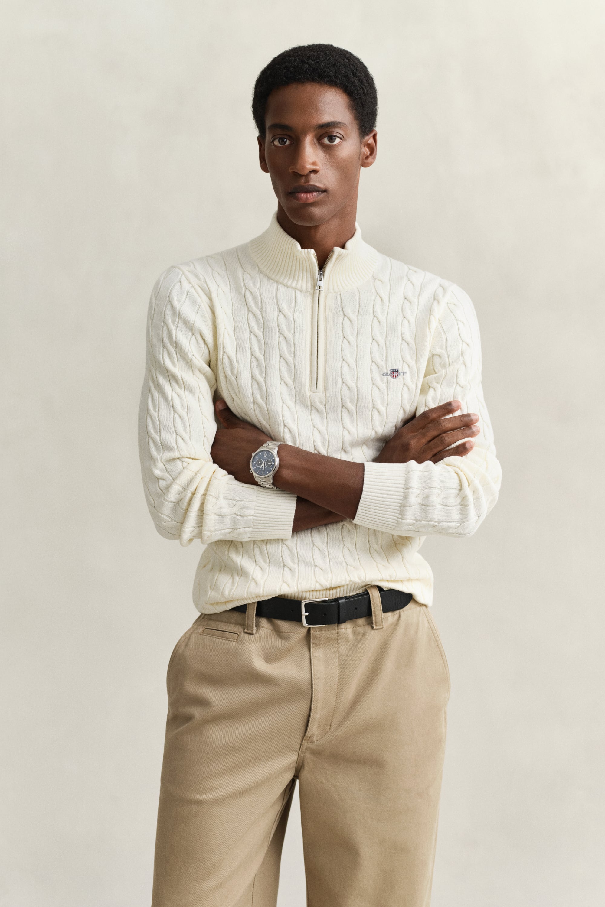 Gant Herren Cotton Cable Half Zip Pullover (1er Pack) - Bild 2