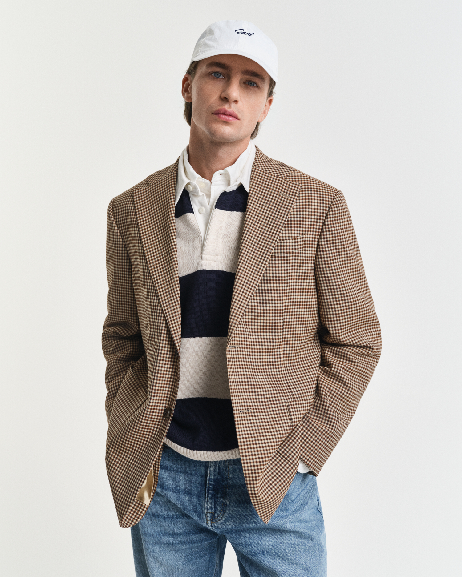 GANT Herren Cap in Crinkle-Optik mit kleiner Grafik (ONE SIZE) CREAM