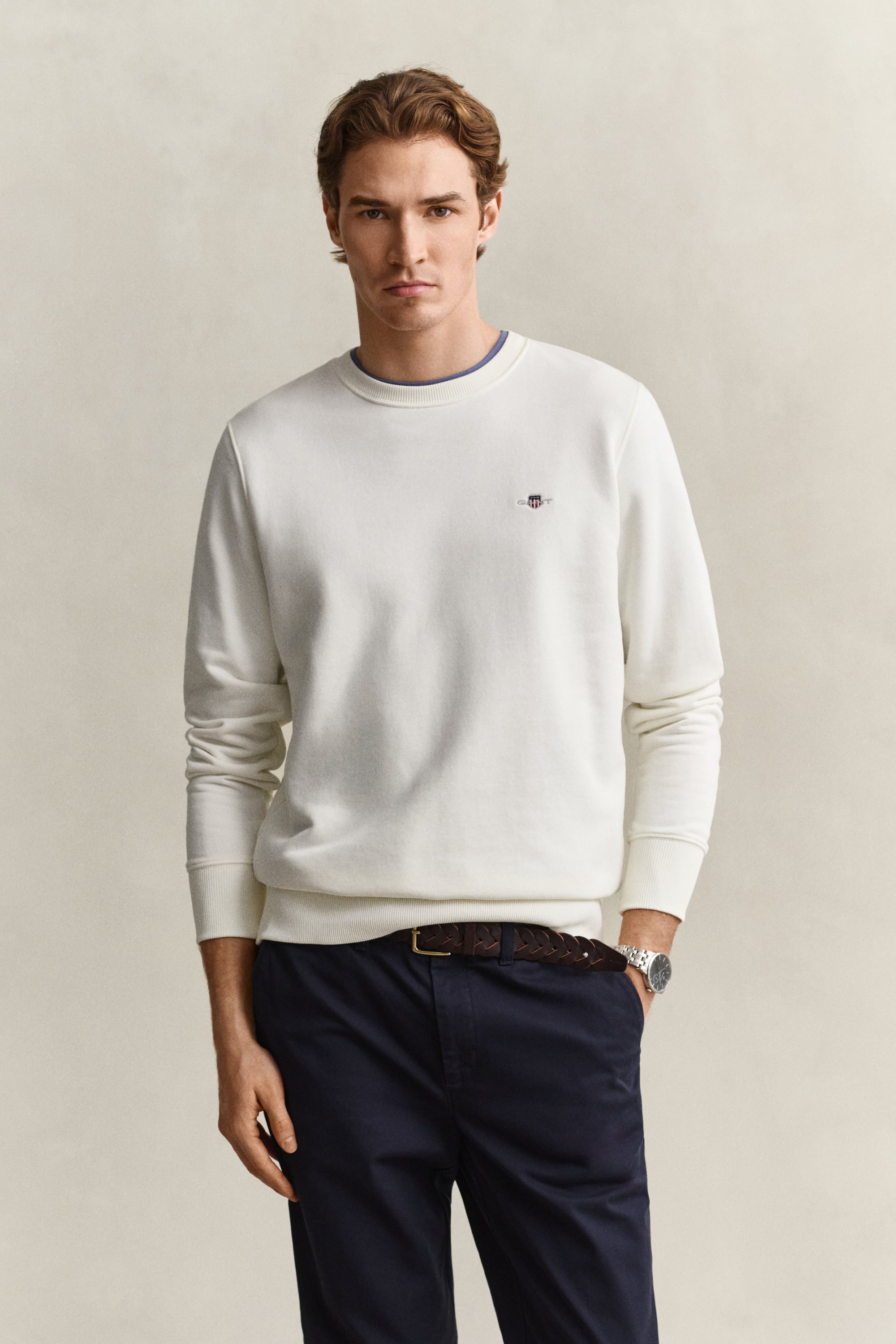 Gant Herren Eggshell Shield Rundhals-Sweatshirt (Xxl) - Bild 3