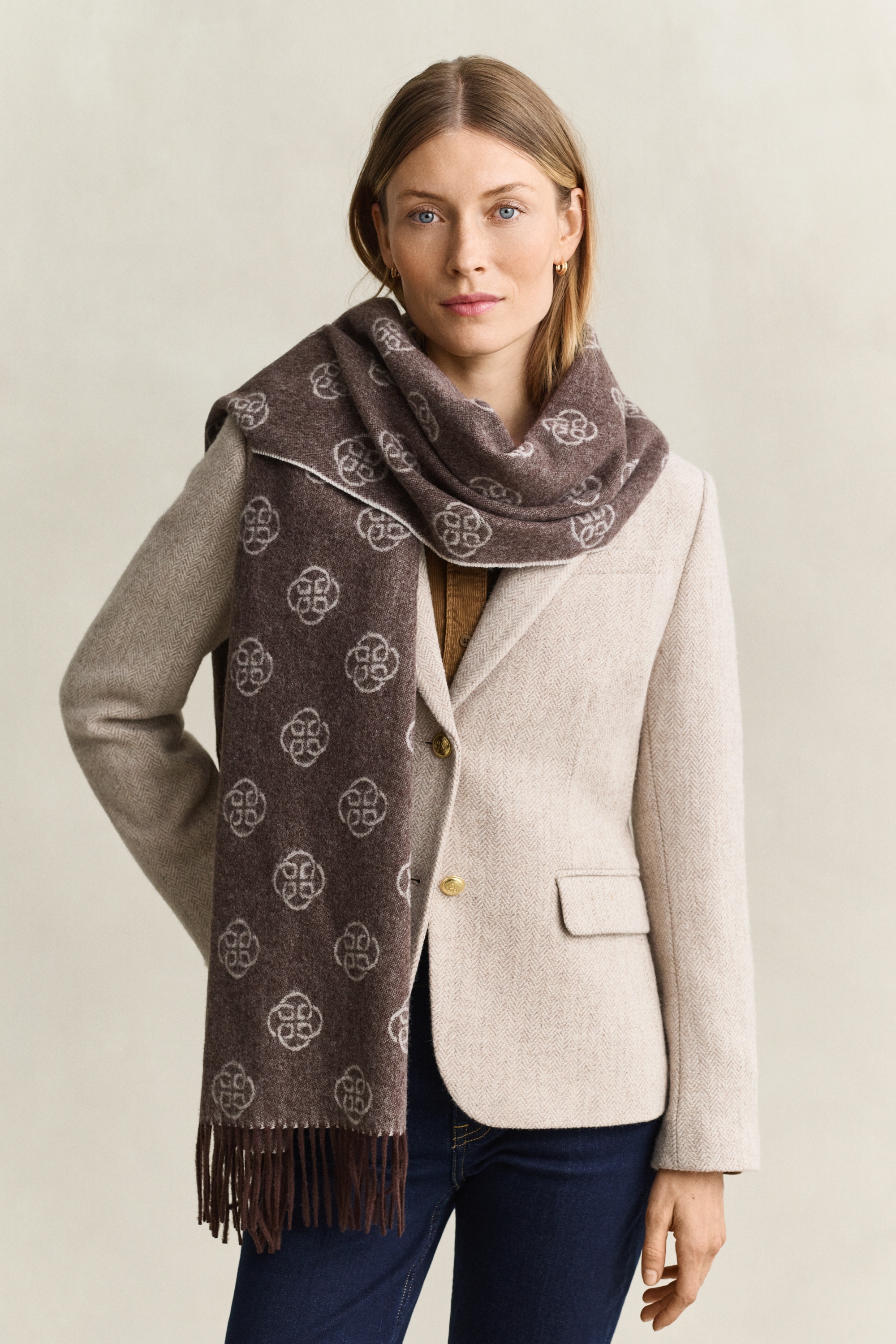 Gant Wool Monogram Scarf - Bild 3