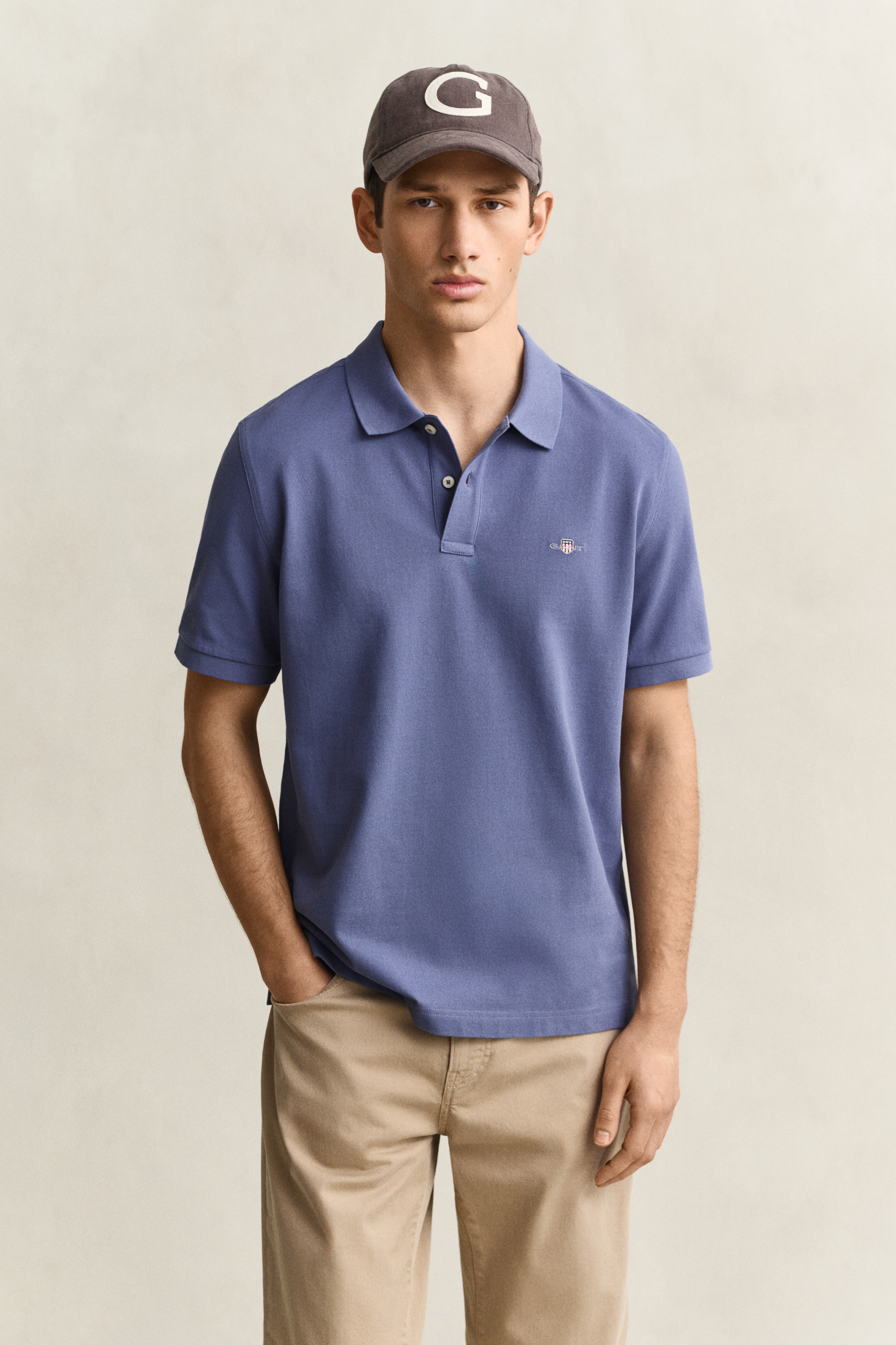 Gant Bleu Polo Classic Regular - Bild 3
